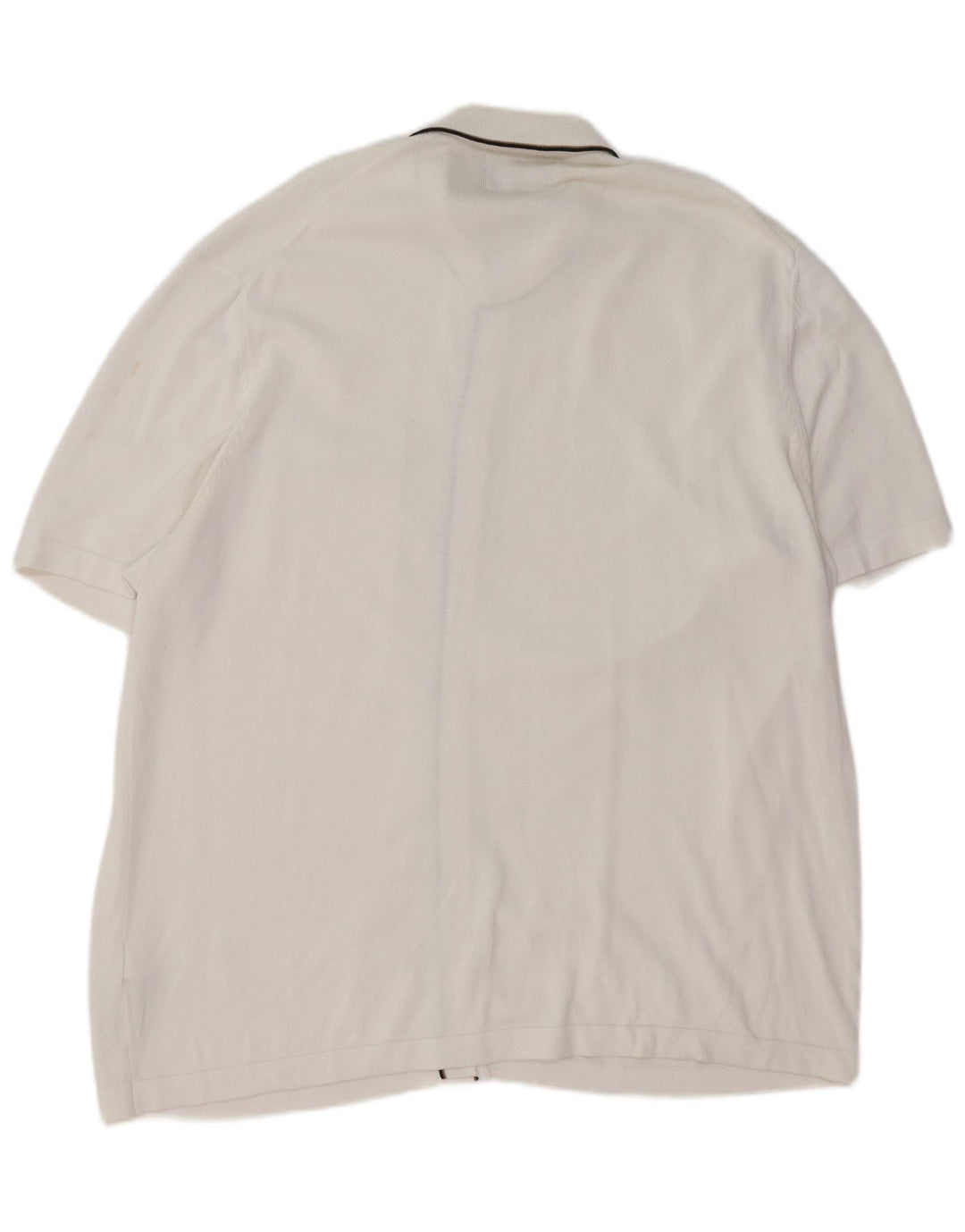 Suéter cardigã masculino de manga curta Marks & Spencer 2XL branco modal