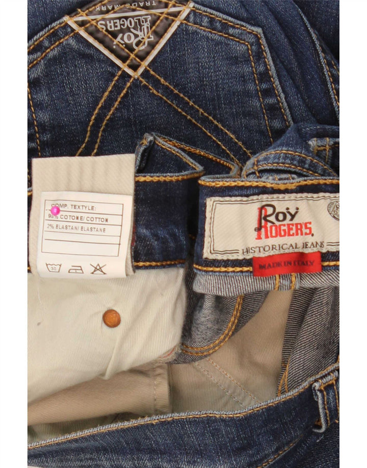 Roy Rogers Mens Jeans Slim W34 L32 Azul Algodão