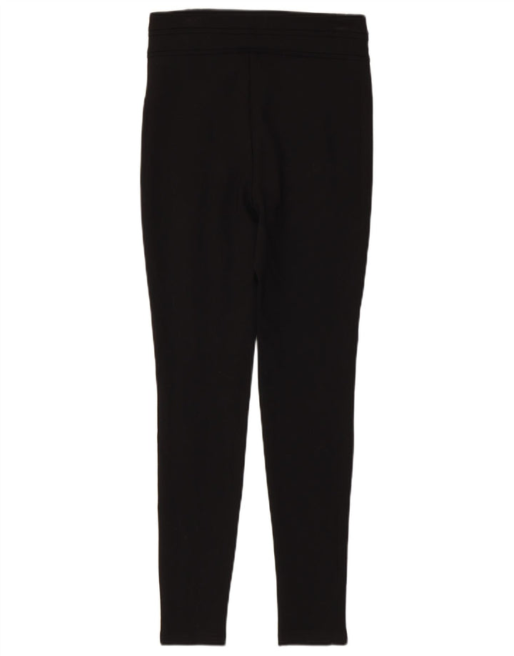 ZARA Calça feminina casual skinny pequena W26 L27 preta viscose