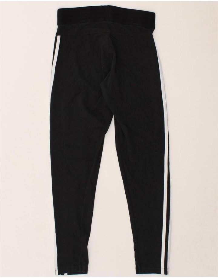 ADIDAS Womens Leggings UK 4 XS Black Cotton Vintage Adidas and Second-Hand Adidas from Messina Hembry 