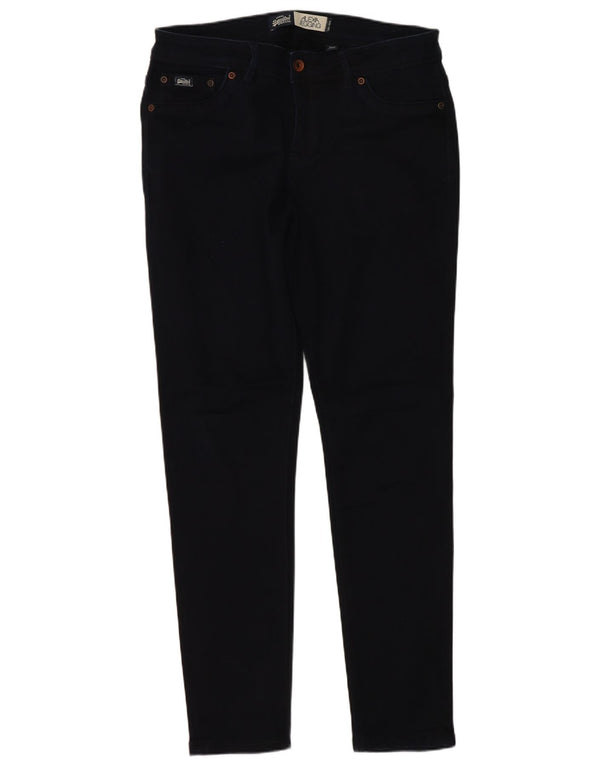 Superdry feminino Alexa Jegging jeans skinny W31 L30 azul marinho algodão