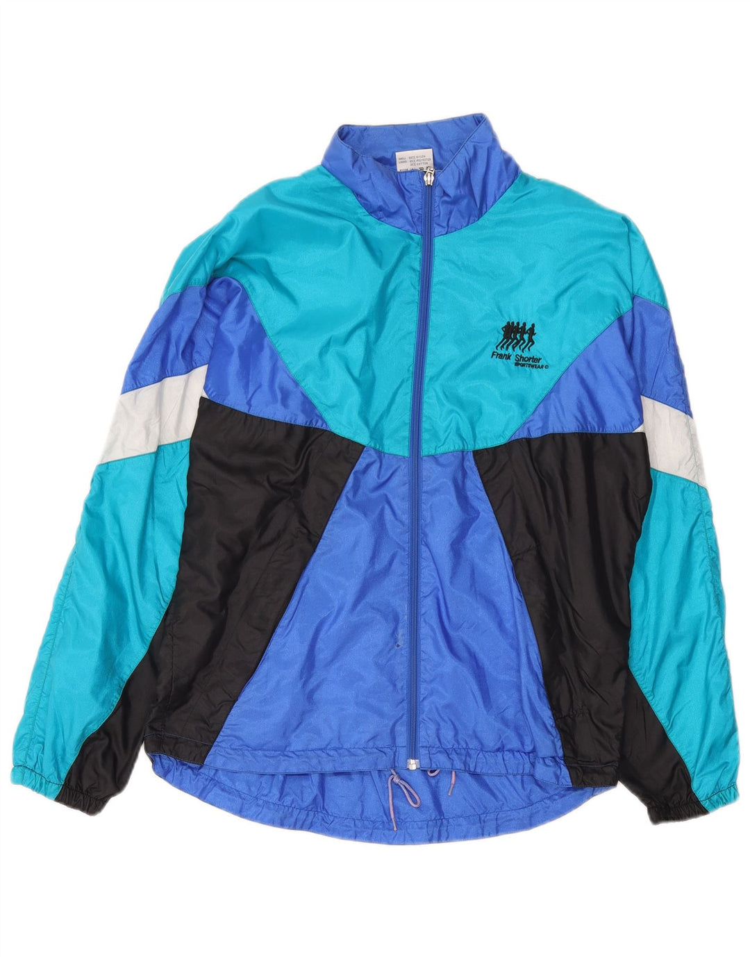 Fato de treino masculino Frank Shorter completo azul médio colorblock nylon