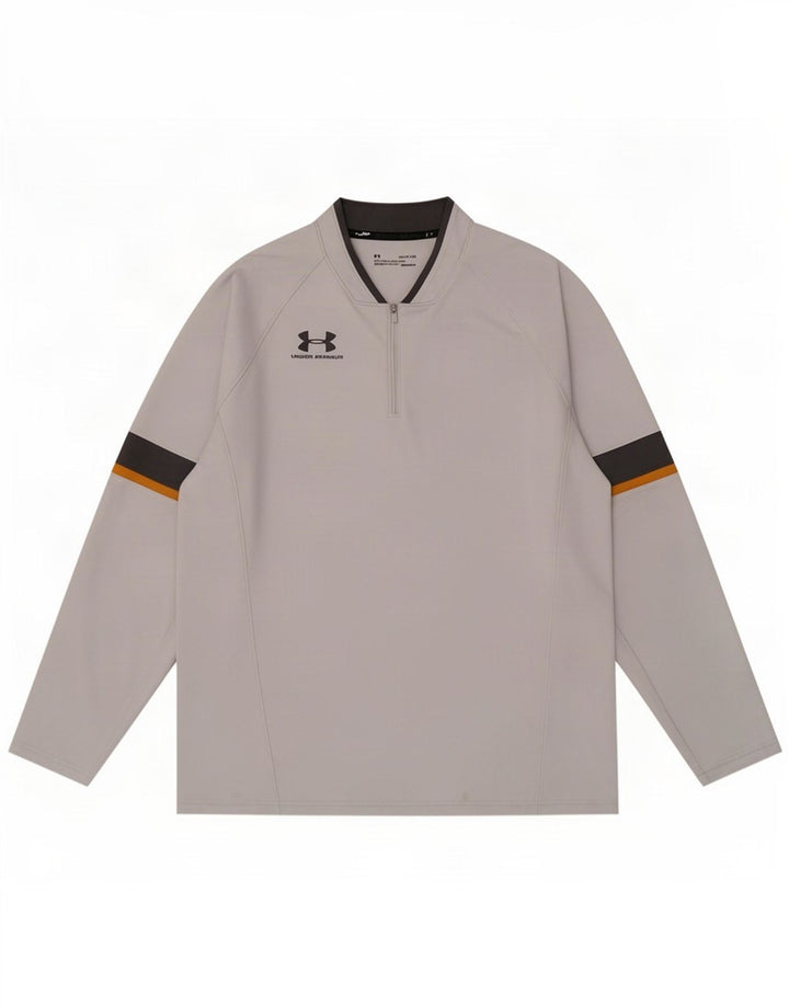 Under Armour Mens Cold Gear Pulôver Treino Top XL Cinza Colourblock