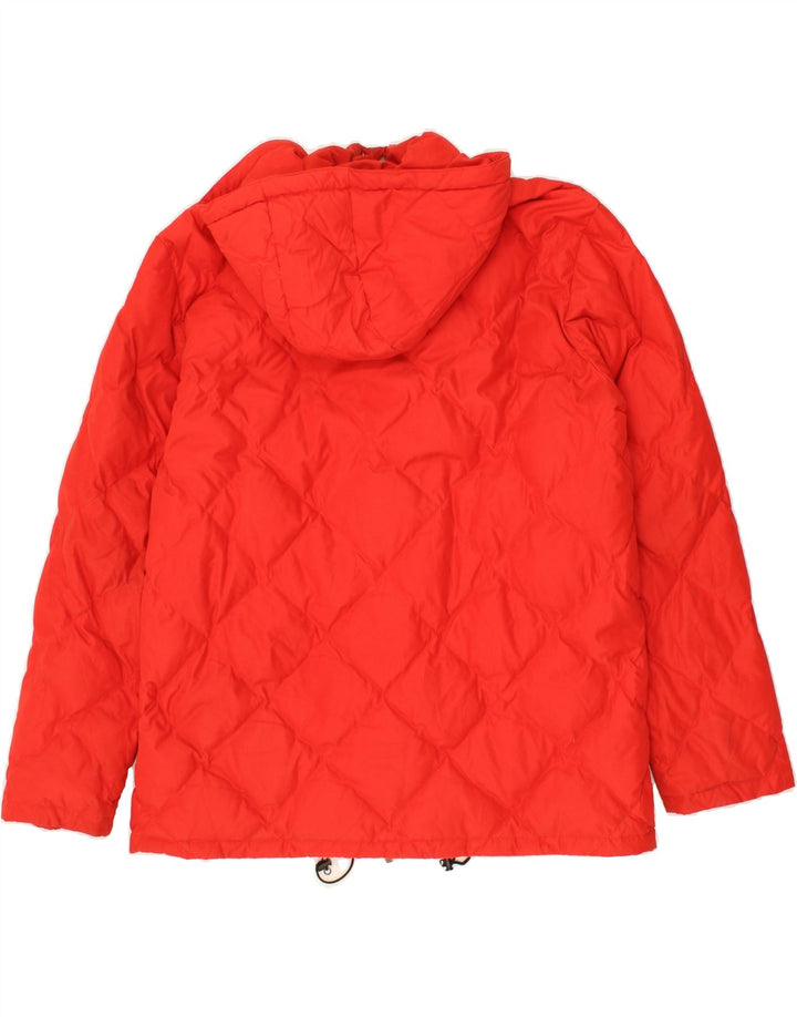 HUSKY Mens Hooded Padded Jacket IT 50 Large Red Polyester Vintage Husky and Second-Hand Husky from Messina Hembry 