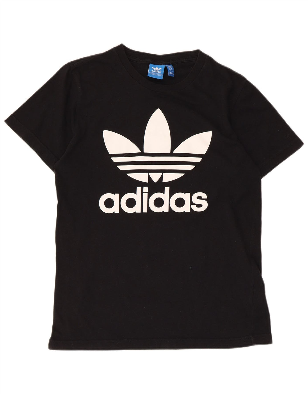 Adidas Mens Graphic T-Shirt Top Pequeno Algodão Preto