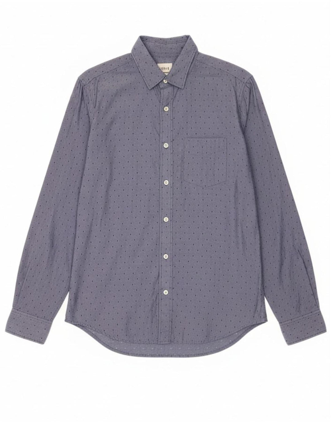 Camisa masculina GAP algodão manchado azul médio
