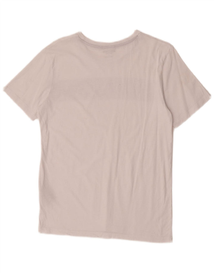 Camiseta gráfica masculina Jack & Jones Top médio algodão branco