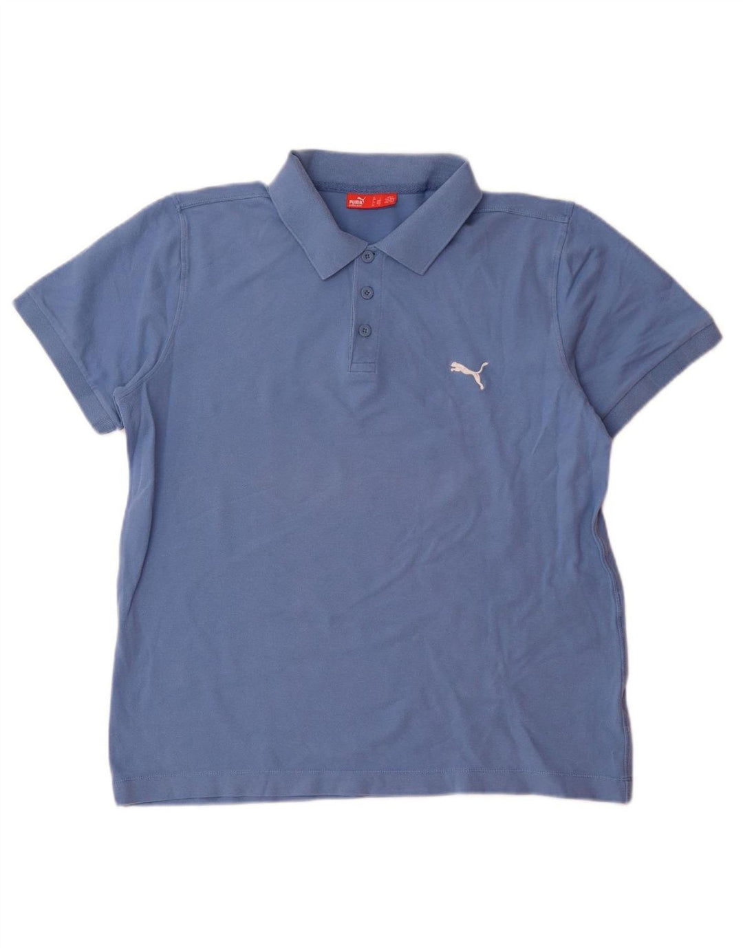 Camisa polo masculina PUMA grande algodão azul