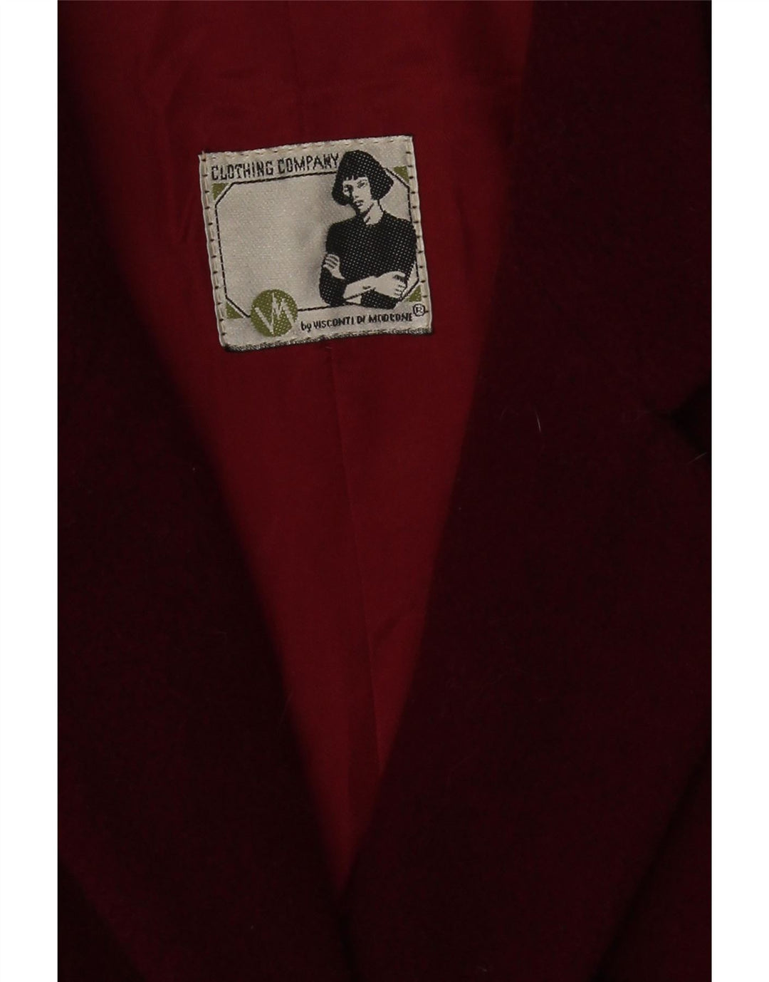 Duca Visconti Di Modrone Jaqueta Blazer Feminina Reino Unido 14 Médio Borgonha
