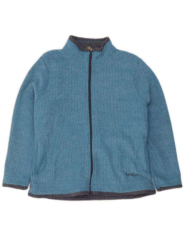 Weird Fish Womens Fleece Jacket UK 18 XL Blue Colourblock Polyester