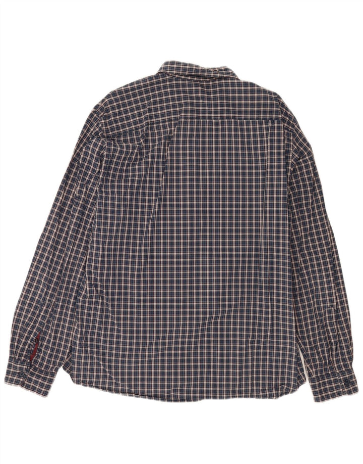 Camisa masculina Gas XL azul marinho xadrez algodão