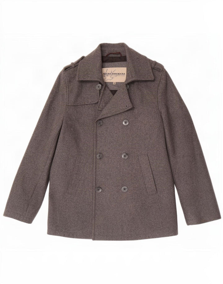 Casaco masculino John Rocha Pea UK 38 lã cinza médio