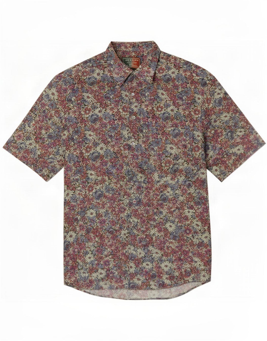 Camisa Masculina Manga Curta Rodrigo Média Multicolor Floral