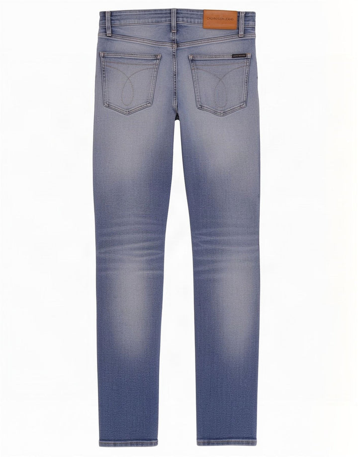 Calvin Klein Masculino Slim Jeans W31 L32 Azul Algodão