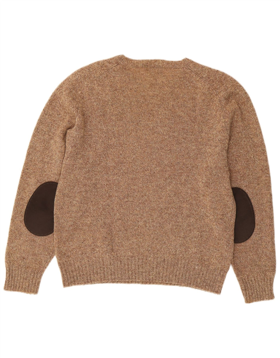 Suéter feminino Kappa com gola redonda Reino Unido 16 grande lã marrom