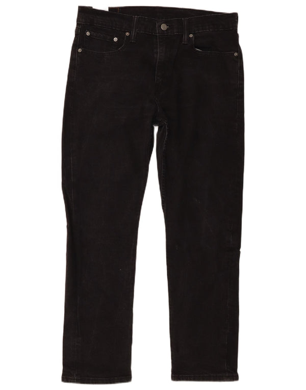 Jeans Levis 502 Straight Masculino W33 L27 Algodão Preto