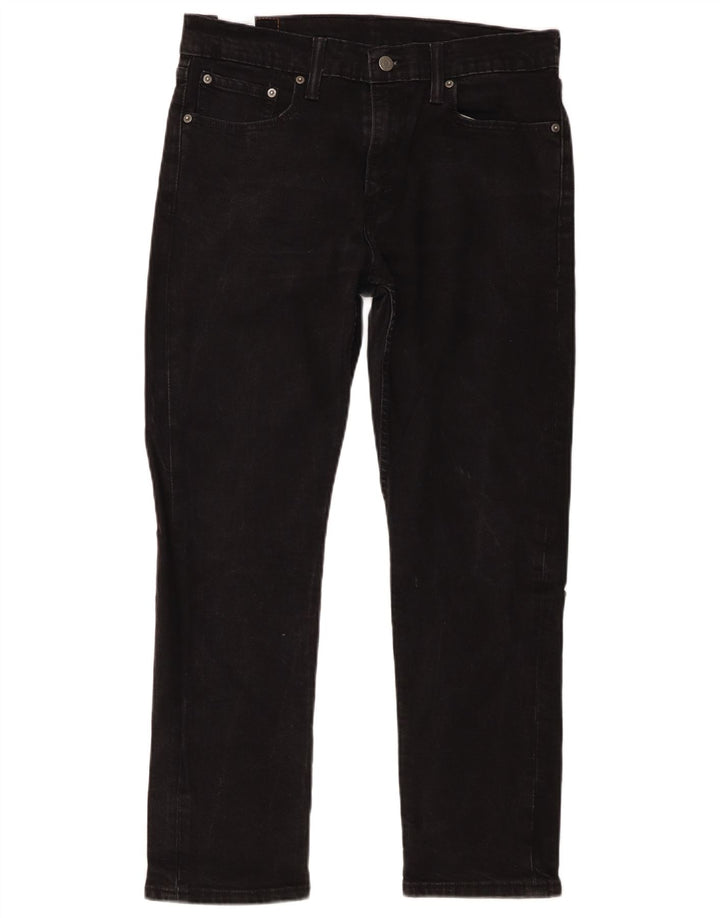 Jeans Levis 502 Straight Masculino W33 L27 Algodão Preto