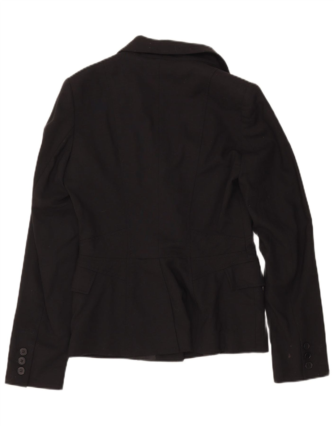 Jaqueta blazer feminina REISS com 1 botão Reino Unido 8 pequena lã preta