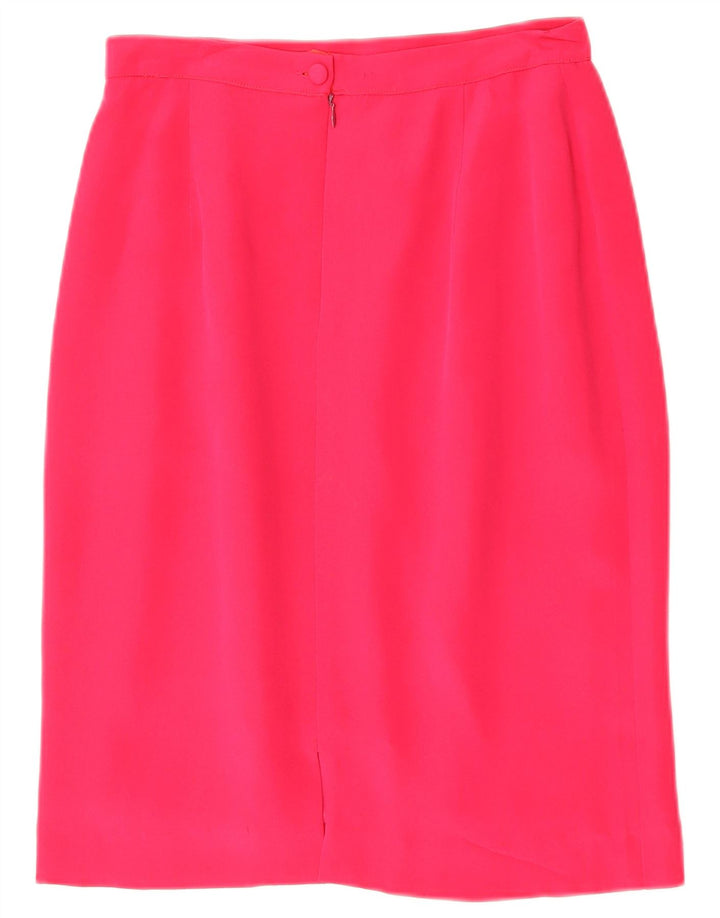 Saia lápis feminina vintage W28 rosa médio