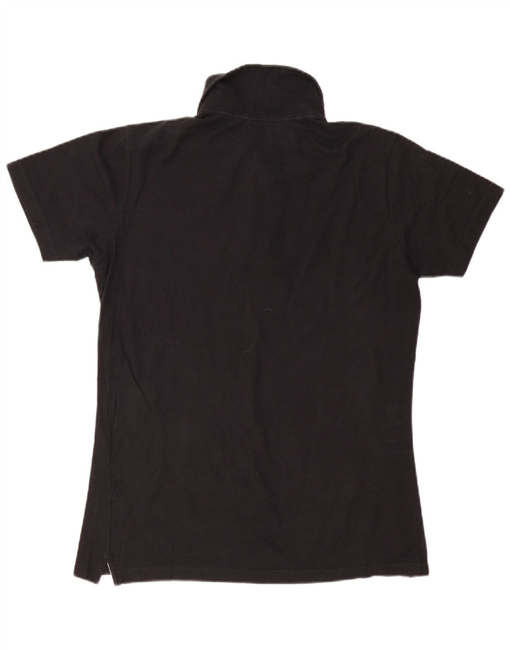 Camisa polo masculina Rifle grande algodão preto