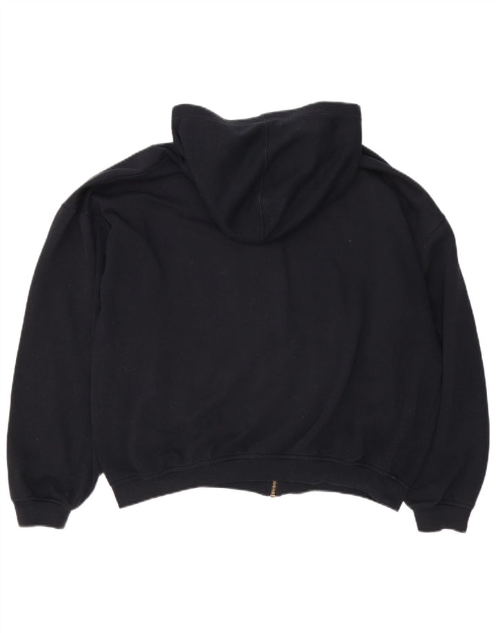 Jaqueta de lã com capuz masculina Reebok UK 40 grande poliéster preto