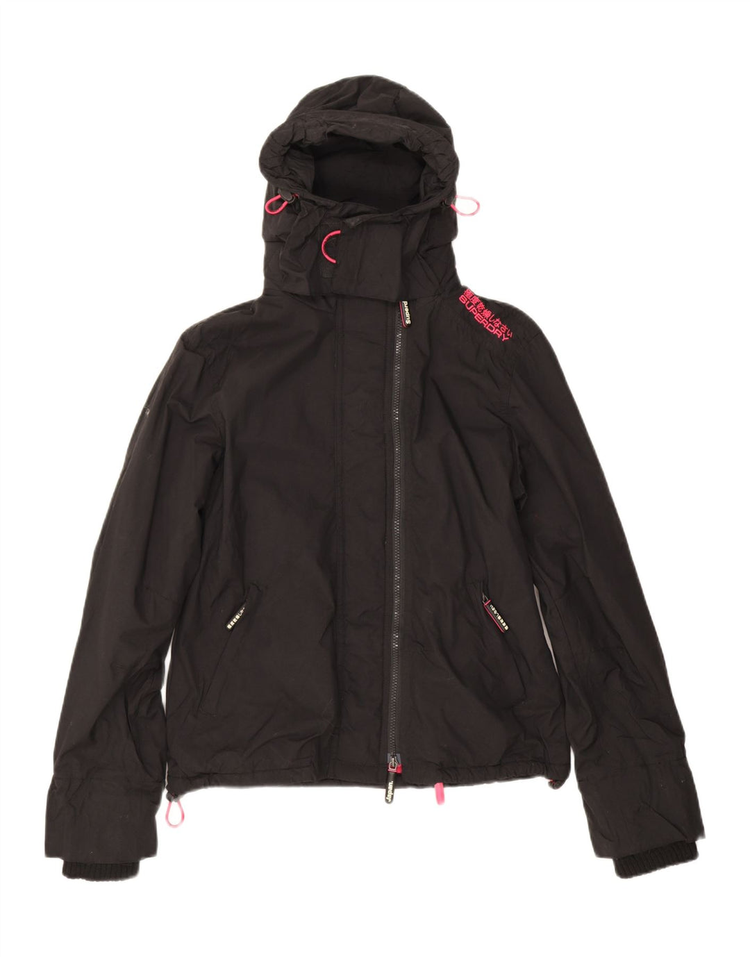 Jaqueta corta-vento feminina Superdry UK 14 médio preto