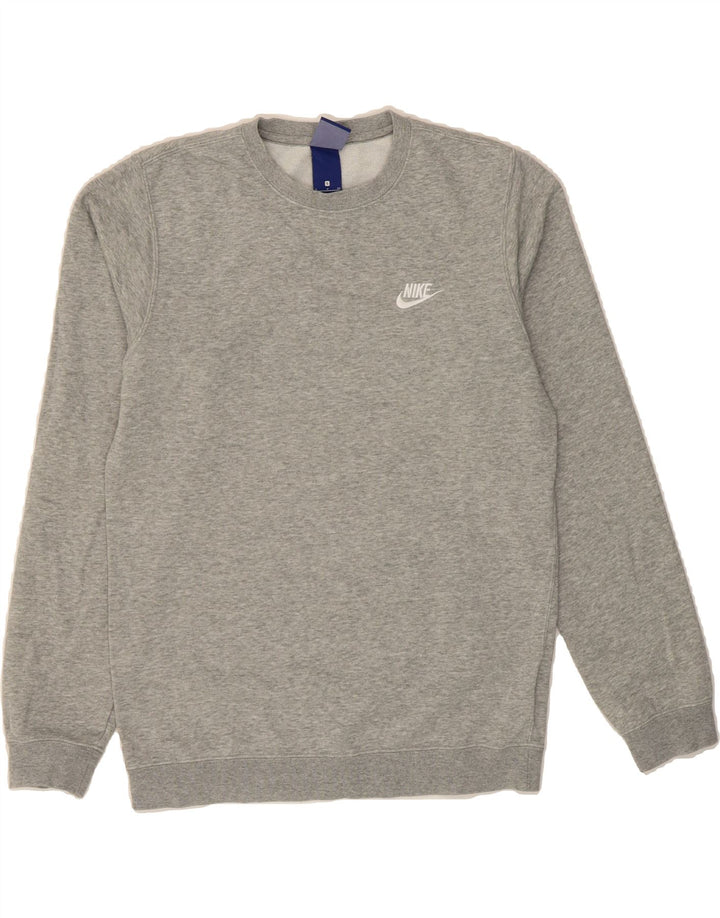 NIKE Mens Sweatshirt Jumper Small Grey Cotton Vintage Nike and Second-Hand Nike from Messina Hembry 