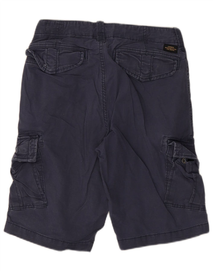 Shorts cargo masculino Superdry W28 pequeno azul marinho