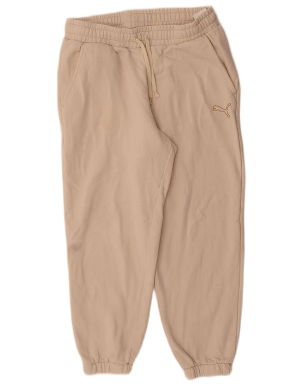 Calça de treino feminina Puma Joggers UK 14 Médio Bege