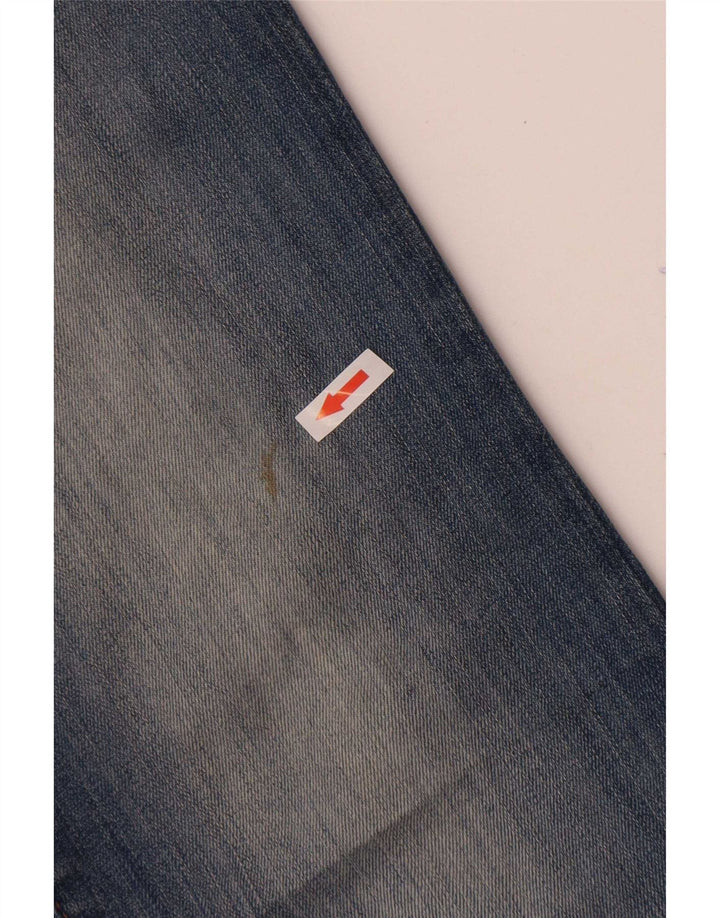Zara Jeans feminino queimado EU 38 pequeno W28 L30 azul