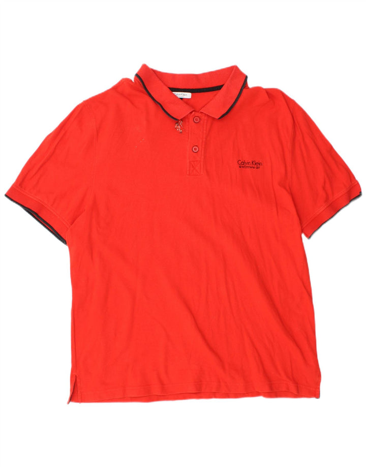 Camisa polo masculina CALVIN KLEIN XL algodão vermelho