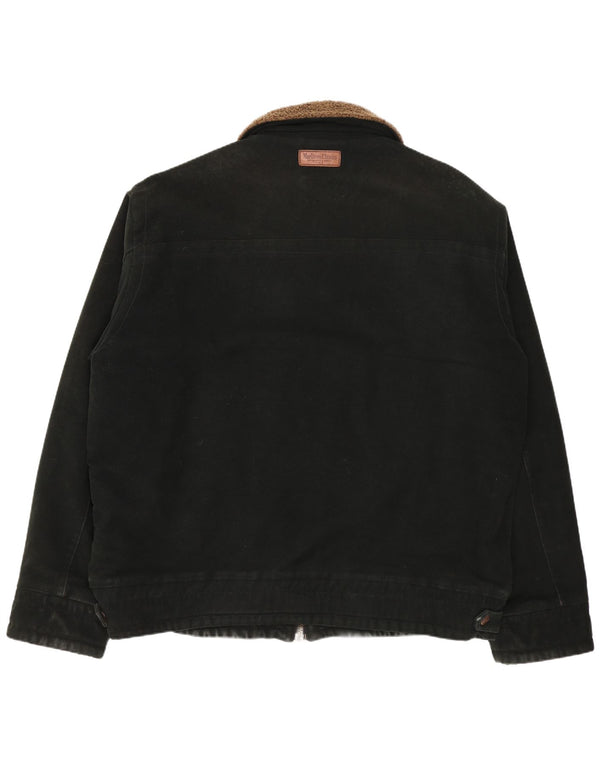 Jaqueta bomber masculina Marlboro Classics UK 46 3XL algodão verde