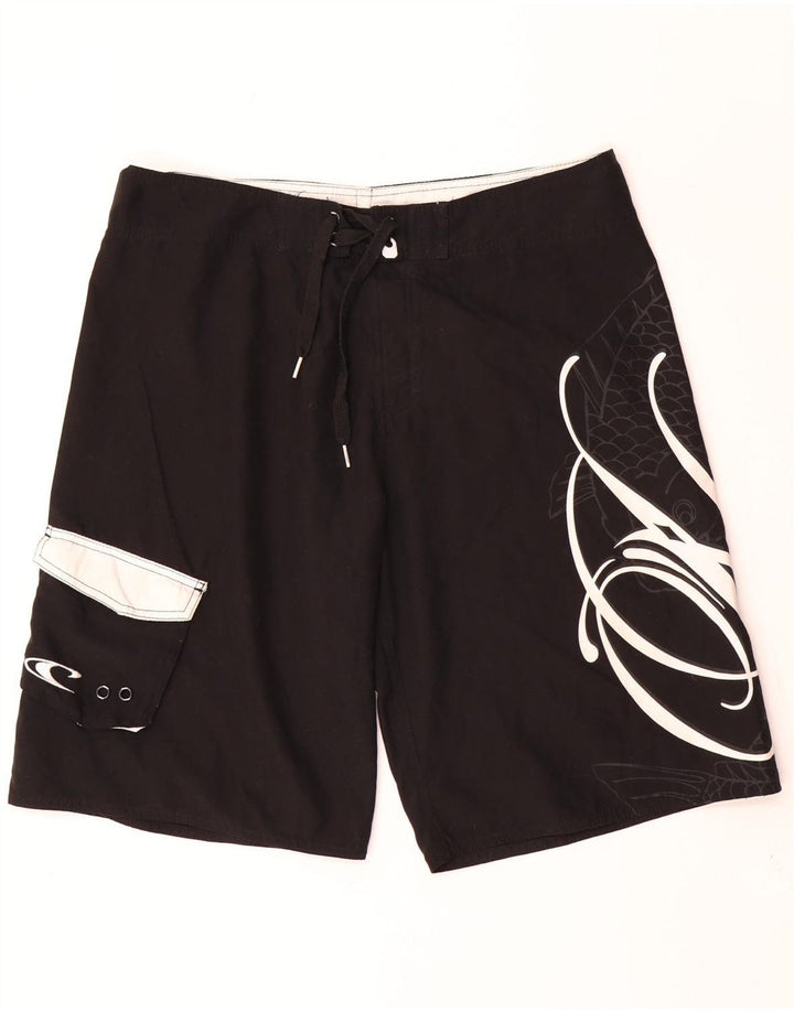 Shorts de natação masculino O'Neill gráfico grande preto