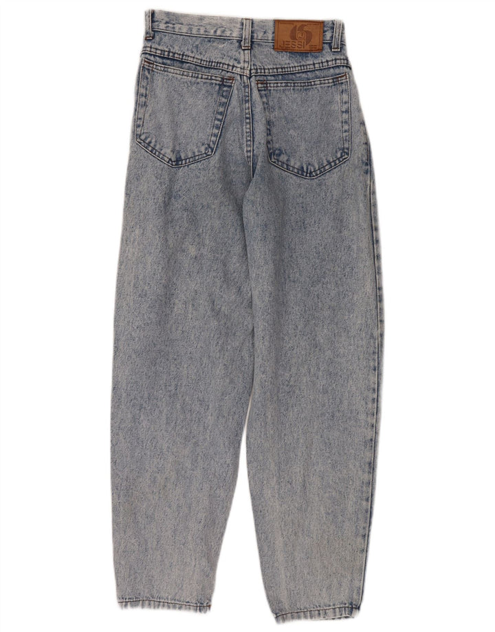 Jeans cônicos femininos JESSI W26 L29 azul
