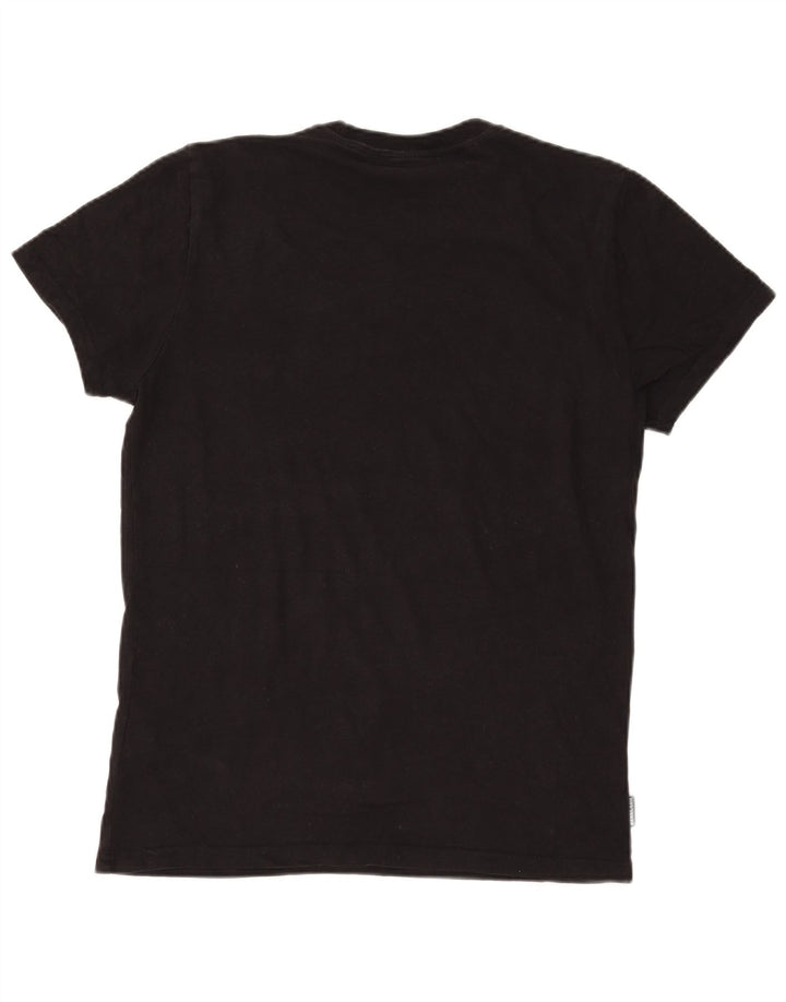 Camiseta masculina Superdry grande algodão preto
