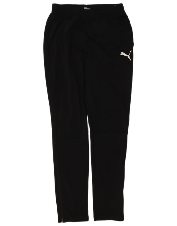 Calça de treino masculina PUMA pequena poliéster preta