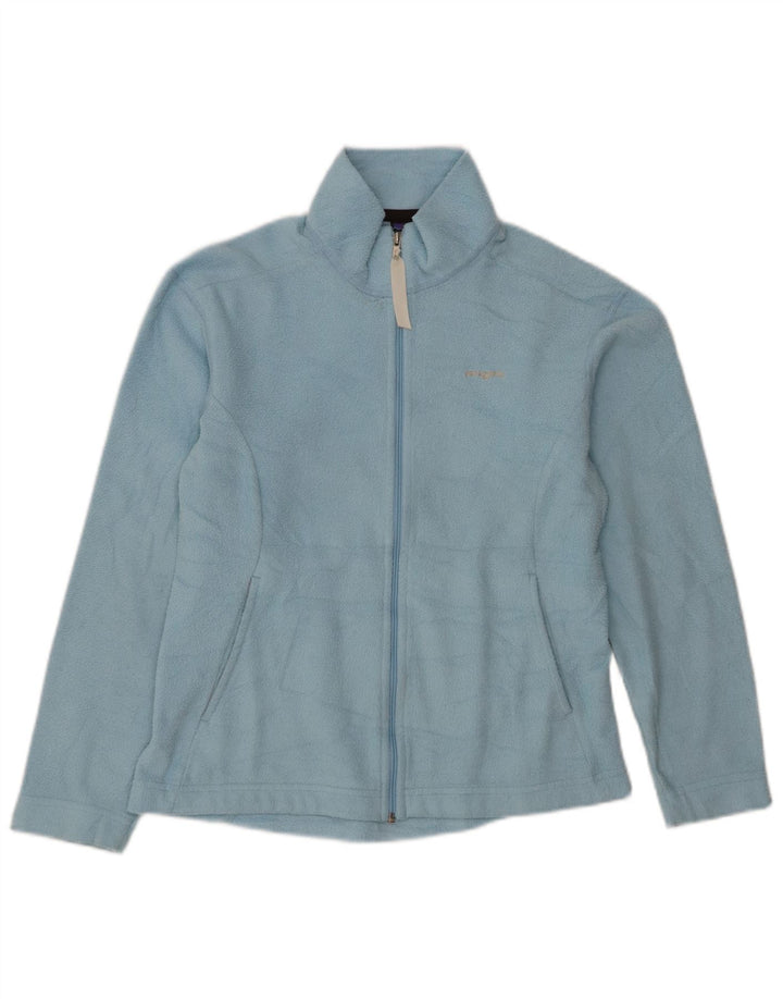 Jaqueta de lã Synchilla feminina Patagonia UK 10 poliéster azul pequeno