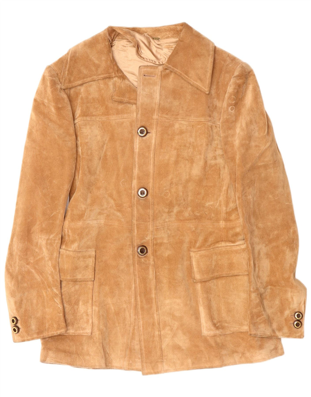 Jaqueta blazer masculina vintage com 4 botões IT 52 XL bege