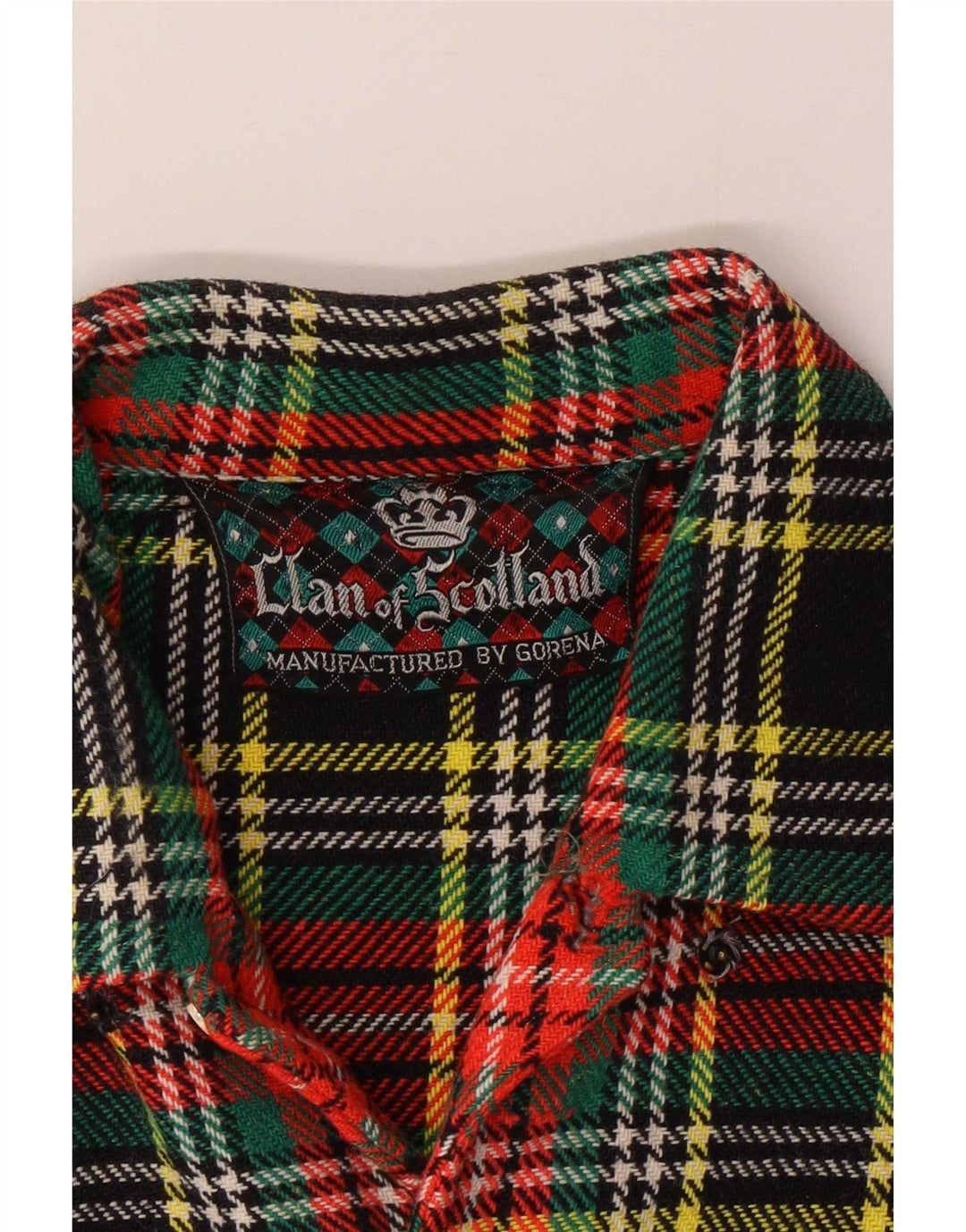 Camisa masculina de flanela Gorena pequena xadrez verde