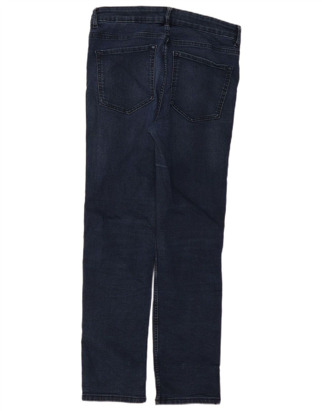 Jeans retos femininos Marks & Spencer UK 12 médio W30 L28 azul marinho
