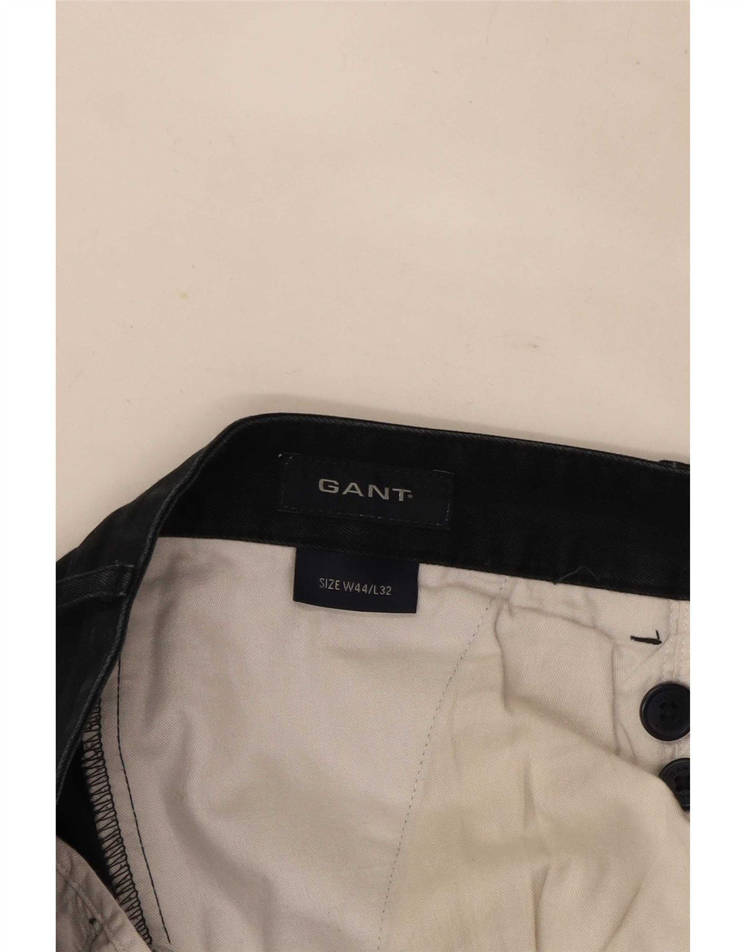 Calça chino reta masculina Gant W44 L32 preta