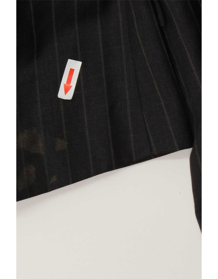 Jaqueta blazer masculina de 2 botões Marks & Spencer Reino Unido 44 XL cinza risca de giz lã