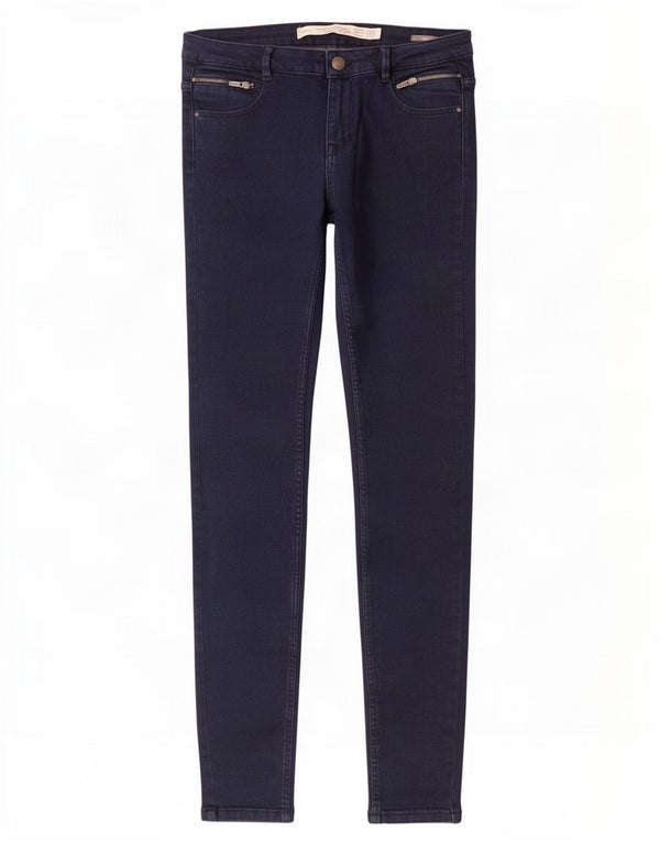 Zara Womens Trafaluc Skinny Jeans EU 38 Pequeno W28 L32 Azul Marinho Algodão