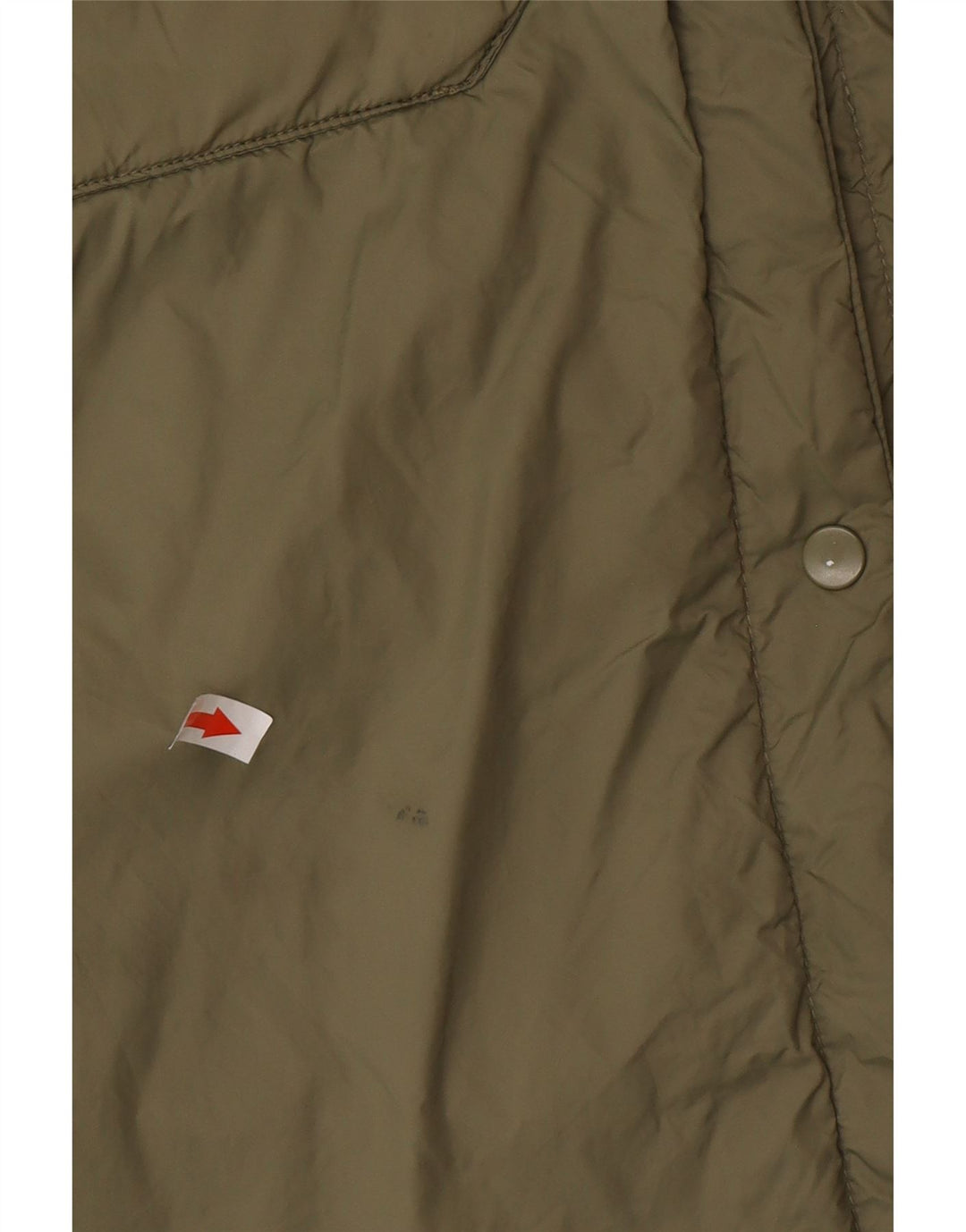 Casaco corta-vento oversized feminino Zara Reino Unido 16 grande poliamida cáqui