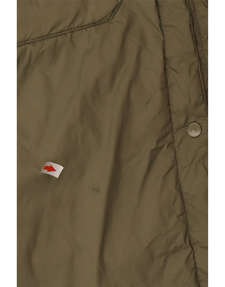 Casaco corta-vento oversized feminino Zara Reino Unido 16 grande poliamida cáqui