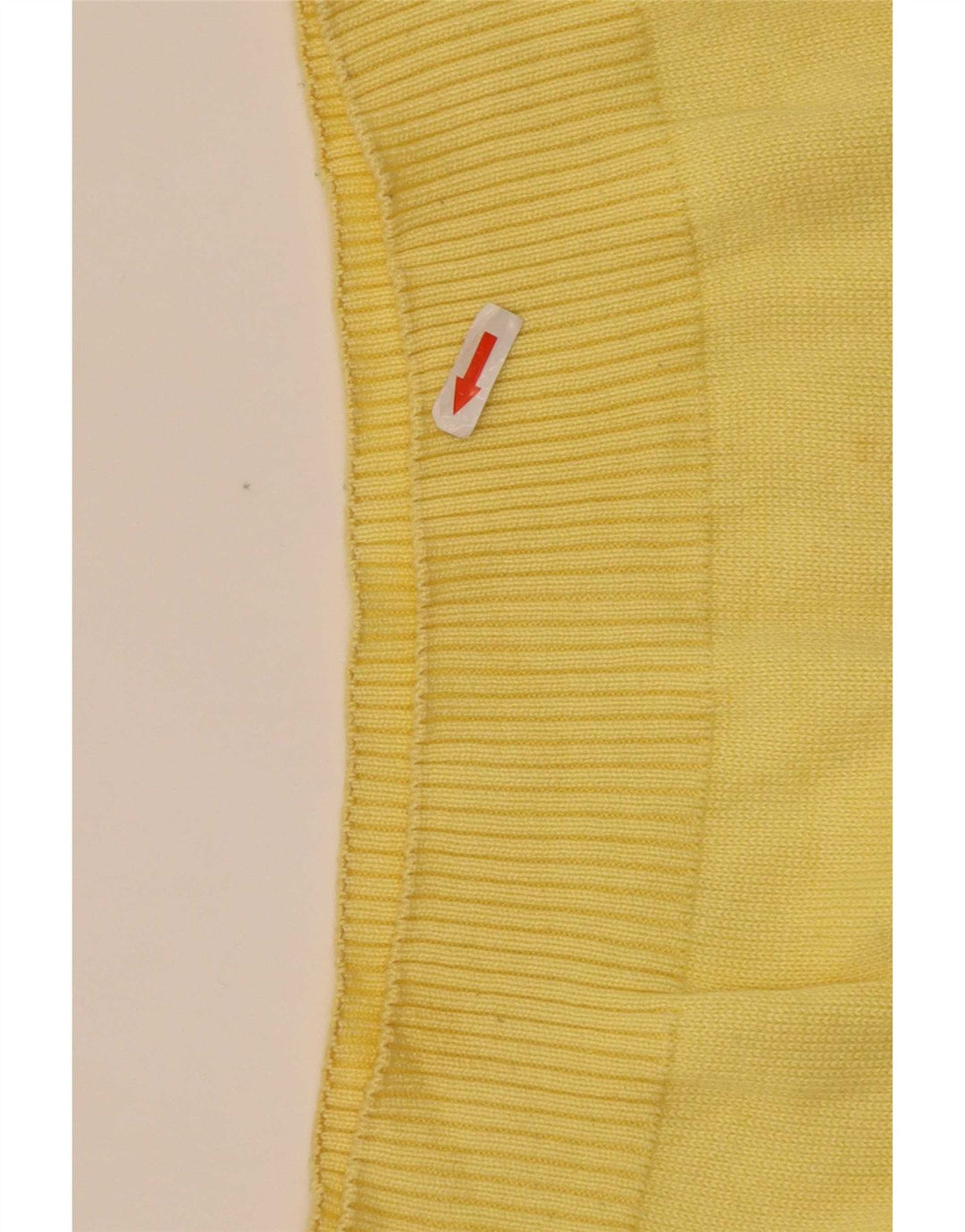 Suéter vintage masculino com gola com botão e algodão colorblock amarelo médio