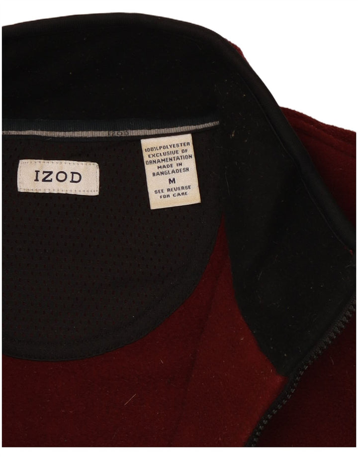 Jaqueta masculina Izod de lã média cor de vinho poliéster