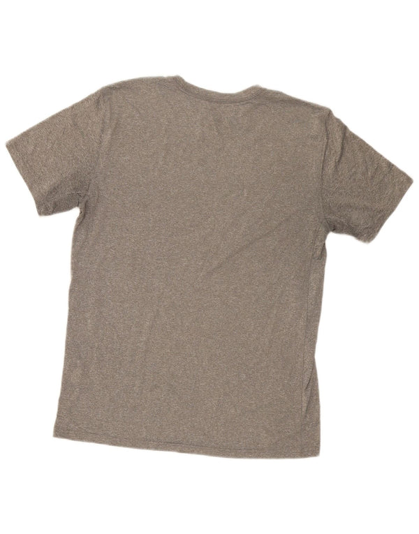 Camiseta Nike Feminina Dri Fit Graphic Top UK 14 Cinza Médio Poliéster