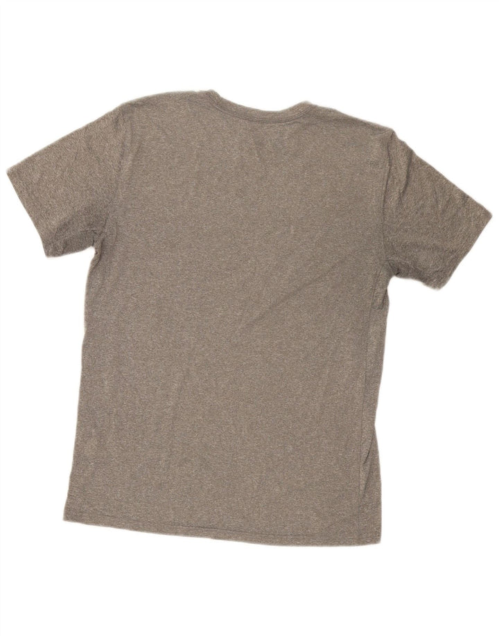 Camiseta Nike Feminina Dri Fit Graphic Top UK 14 Cinza Médio Poliéster