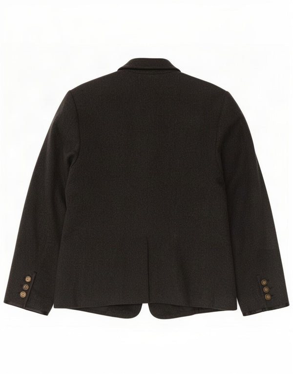Jaqueta blazer feminina vintage IT 44 lã cinza médio